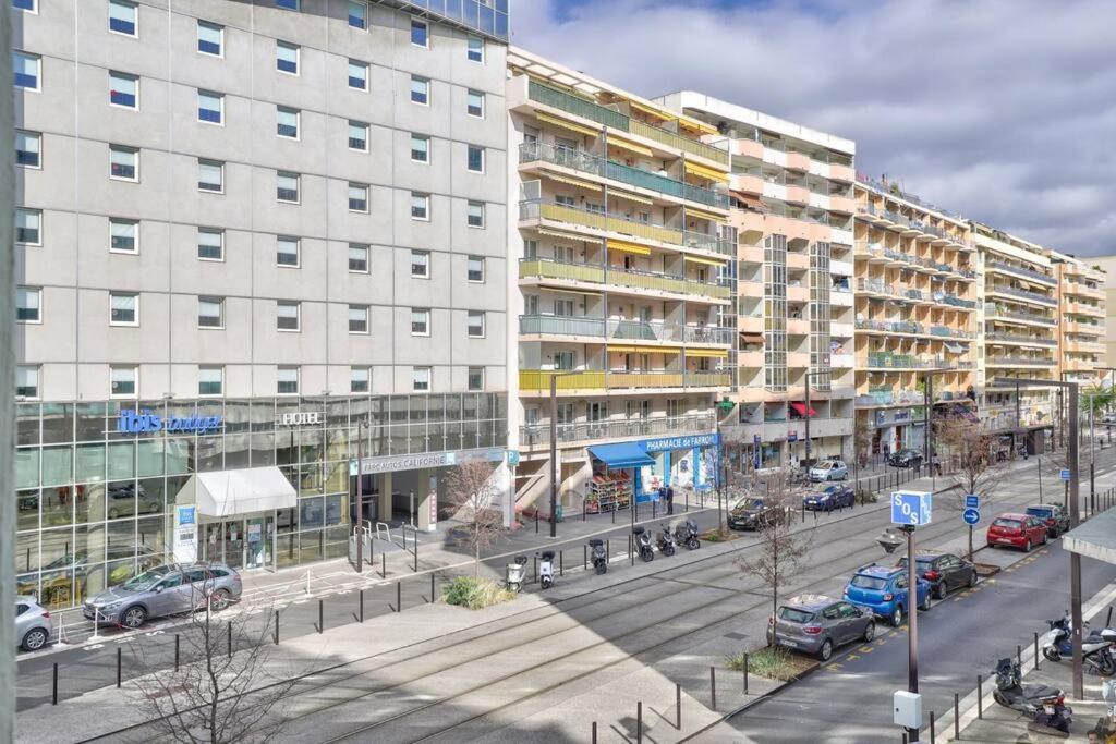 L29 Lenval Beach At 1Min Walk To Sea Front Ac Balcony Nice Bagian luar foto