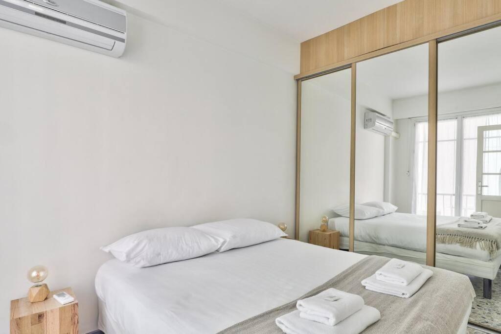 L29 Lenval Beach At 1Min Walk To Sea Front Ac Balcony Nice Bagian luar foto